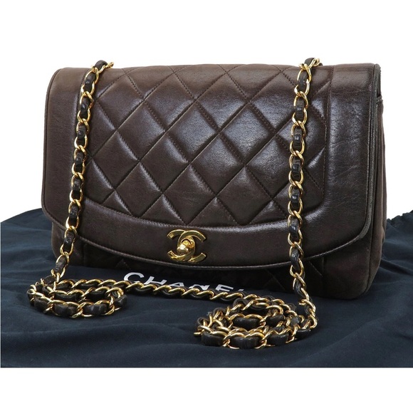 CHANEL Handbags - Chanel Brown Quilted Leather Shoulder Bag